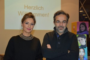 Prominente Unterstützer des Caritas-Therapiezentrums Nazan Eckes und Navid Kermani